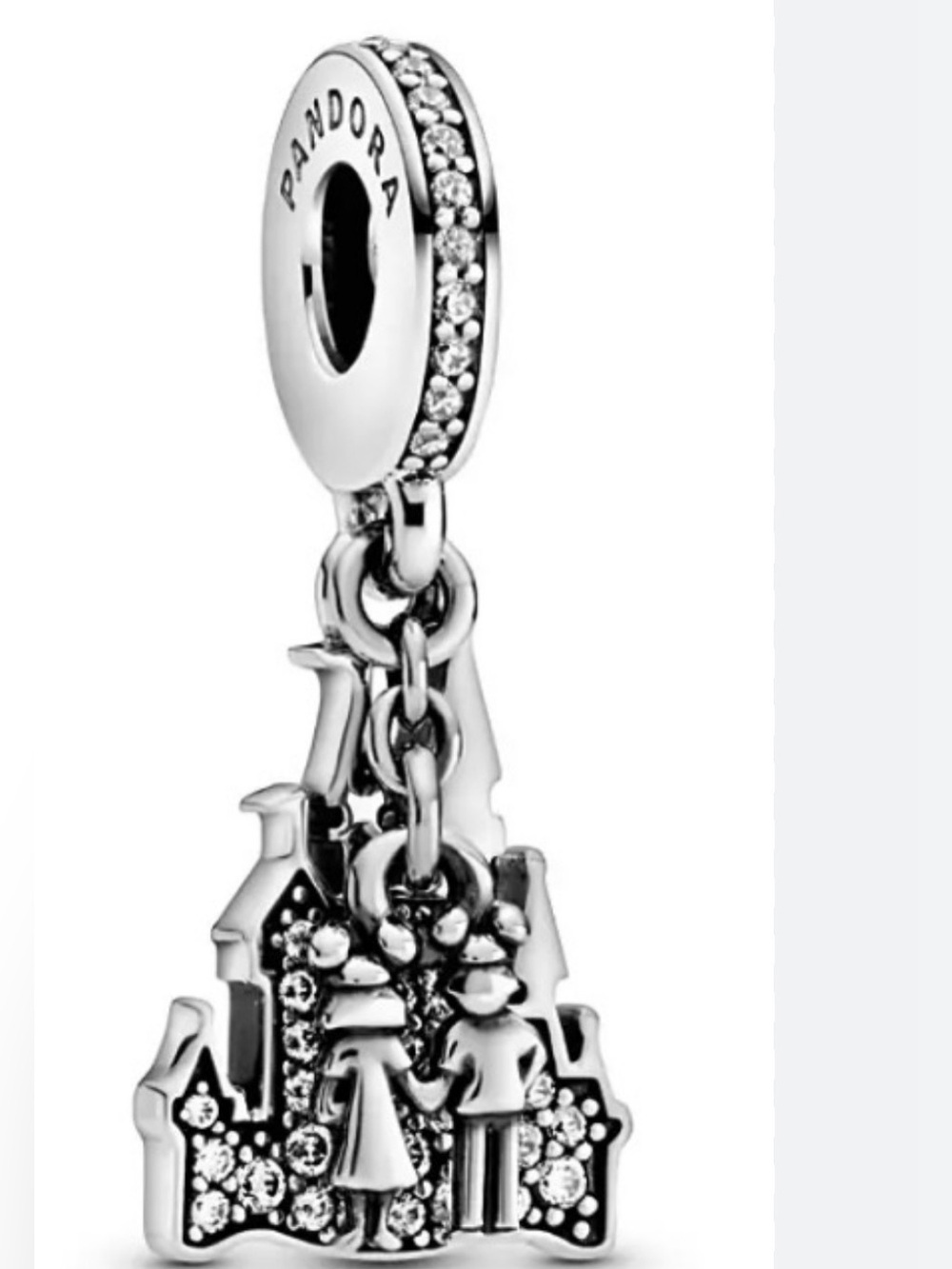 Pandora Silver Sparkling Castle Dangle Charm